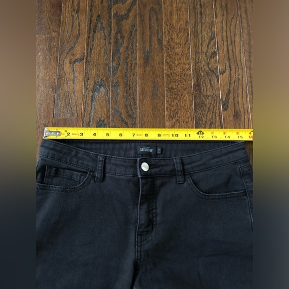 Kate Spade Saturday Women’s 28 Mid-Rise 9” Black Skinny Jeans - VGUC! - Picture 6 of 11